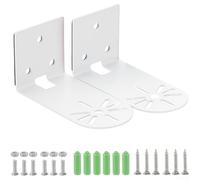 No Drill Camera Wall Mount White Iron Bracket for Security Cameras Glass for tile Metal for surface 1.8 Inch Compact Design