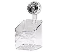 No-Drill Clear Wall Caddy,2024 New Light Luxury Style Glacier Pattern Suction Cup Shelf,Drill-Free,Removable,Multifunctional Triangle & Rectangle Storage,Bathroom Caddy Shower Organizer (Clear, S)
