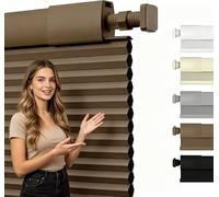 No Drill Cordless Honeycomb Blinds,Full Blackout Cellular Shades for Home | Tool-Free Custom Fit-Privacy -Thermal Insulation, for Bedroom-Office, Living Room and Indoor Home Use77cm W x 150cm H
