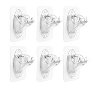 No Drill Curtain Poles Brackets, Adhesive Curtain Rod Holder, Easy Installation, Strong Hold, Stick on Curtains Rails, New Individual Adhesive Rod Brackets, None Drill Needed Curtains Rods Holde