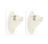 No Drill Curtain Poles Brackets, Adhesive Curtain Rod Holder, Easy Installation, Strong Hold, Stick on Curtains Rails, New Individual Adhesive Rod Brackets, None Drill Needed Curtains Rods Holde