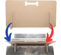 No Drill Dog Barrier - Versatile Indoor & Stair Gate (40cm H x 105cm W)