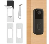 No Drill Doorbell Mount Bracket for New Blink Doorbell Camera 2nd Gen, Adhesive Door Mounting Bracket and Door Bell Key Replacement Tool, Doorbell Camera Metal Holder Accessories