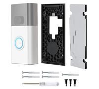 No Drill Doorbell Mount Compatible with 2nd Generation Ring Video Doorbell(2020 release),Strong Adhesive Doorbell Holder,Replacement Wall Mount Bracket Accessories Spare Parts for Door,Wall,Apartment