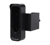 No-Drill Doorbell Mount for Blink Video Doorbell, Anti-Theft Protective Bracket with 360° Coverage and Do Not Disturb Switch, Install Plastic Housing for Security, Black