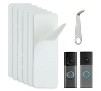 No Drill Doorbell Mount for Ring Battery Doorbell/Pro/Plus 2nd Gen, 6 Pcs | Doorbell Sticky Mount, Adhesive Pad Door Bell Double Sided Mounting Tape, Doorbell Removal Key Tool