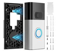 No Drill Doorbell Mount for Ring Doorbell 2nd Generation 2020 Release Replacement Wall Mount Bracket Back Plate Adhesive Doorbell Holder Mounting Kit Accessories for Door Wall Apartment Home Office