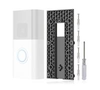 No Drill Doorbell Mount with Screws,Replacement Wall Mount Bracket for 2nd Generation Ring ,Adjustable Direction Adhesive Doorbell Holder Mounting Bracket for Home Office Apartments,Battery Version