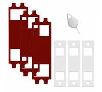No Drill Doorbell Mounting Tape Kit for Compatible Tapo TD21 D210 D235 | 3 Pack Sticky Mount for Compatible Tapo Doorbells, Including No-Drill Adhesive Base and Doorbell Key Replacement Tool