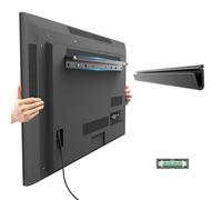 No Drill Drywall TV Mount, No Stud TV Wall Mount for Most Brand 22-55 Inch TVs up to 100 lbs, Easy Install No Stud Studless TVs Wall Mount, Include All Hardware- level bubble meter