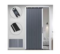 No-Drill Folding Door Aluminum Frame Accordion Door Hallway Folding Door Folding Sliding Door for Doorway, Bathroom Shower and Room Divider(49x80in (124.5x203cm))