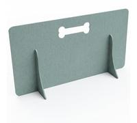 No-Drill Freestanding Dog Stair Gate & Barrier for UK Standard Stairs Pet Stopper, Easy Set Up, Anti-Tipping, Customisable, Water-Resistant MDF, Small & Large Dogs - Green (50cm x 100cm)