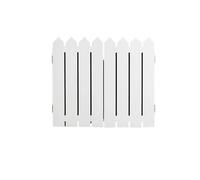 No Drill Fuse Box Cover Farmhouse Fence Design Electrical Cabinet Decor Creative Circuit Breaker Concealment Art for Walls(White,Inner 47.5x34.5)