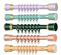 No-Drill Heavy-Duty Telescopic Rods Adjustable Wardrobe Rail 40-500cm Sturdy for Closet Kitchen Shower Easy Installation Space-Saving Solution
