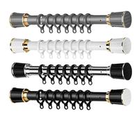 No-Drill Heavy-Duty Telescopic Rods Adjustable Wardrobe Rail 40-500cm Sturdy Support for Closet Kitchen Shower Easy Installation Space-Saving Solution