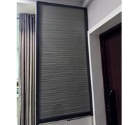 No Drill Honeycomb Folding Sliding Door - Accordion Closet Doors with Aluminum Frame for Wardrobe, Shoe Cabinet, Cupboard - Custom Size (36 x 40 inch)