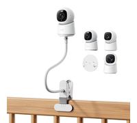 No Drill Installation Flexible Camera Mount Bracket Compatible With Eufy Security Indoor Cam E30/E220/C220/C210,Suitable for Most 1/4-inch Cameras,Can be Installed on Crib or Children's Room Pillars