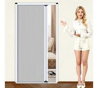 No-Drill Interior Concertina Door - Retractable Folding Design, White, 60-100 cm Wide, Temporary Sliding Invisible Door with Lock, Perfect for Space-Saving Solutions