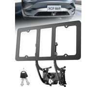 No Drill License Plate Holder for Tesla Model Y, TOPGO Front License Plate Bracket Mounting Kit with Anti-Theft Features, Non-Adhesive & Non-Punched Hole License Frame (Model Y 2020-2023 All Models)