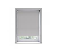 No Drill Light Grey Thermal Blackout Roller Blind 170cm Drop Unknown Light Grey 55cm width x 165cm drop