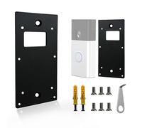 No-Drill Metal Doorbell Mount, Adhesive Mounting Plate Compatible with Ring Video Doorbell 3/3 Plus/4 2024 Release Mounting Holder Come with 2024 Key Replacement Tool-On Holder for Apartment & House