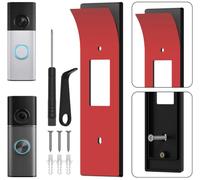 No-Drill Mount Compatible for Ring Battery Doorbell Plus/Pro (2nd Gen) 2026 | No-Drill Adhesive Doorbell Mount Compatible for Ring Wired Doorbell Pro 2025 & Ring Battery Doorbell Plus/Pro (2nd Gen) 2026