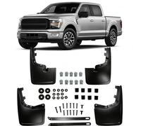 No-Drill Mud Flaps for Ford F-150 2021-2026 - Front & Rear Splash Guards (Set of 4) - Upgraded TPE Heavy Duty Mud Guards Compatible with 2021-2026 F150 Accessories