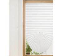 No Drill Non-Woven Fabric Blinds - Cut to Size, Easy Fit, Self Adhesive Stick On Pleated Temporary Shades for Windows, Patio Doors, Kitchen, Bathroom, Bedroom (1, White, 60*150cm)