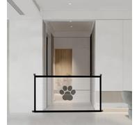 No-Drill Pet Fence with Lightweight, Foldable Design and Polyester Mesh - Portable Barrier Offering Secure Pet Containment in Various Settings (Large)