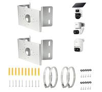 No Drill Pole Mount Bracket Compatible with eufyCam S4//C37 | Adjustable Position Holder, Metal Camera Pole Mount Compatible with eufy Camera C31, Expands Surveillance Coverage, Outdoor