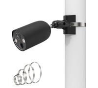 No-Drill Pole Mount + Silicone Cover for TP-Link Tapo MagCam C425 and Tapo SolarCam C402 (Black)