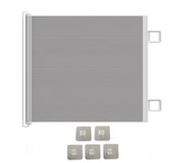 No Drill Retractable Pet Gate - Bendable Adjustable Dog Gate for Stairs, Doorways & Indoor Room Divider, Freestanding Folding Cat Gate Adjustable Size (White, 78cm H x 110cm W)