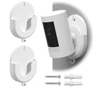 No Drill Ring Camera Adhesive Wall Mount,2 Pack Wall Mount Fit,No Drilling,No Screws,Strong Adhesive Camera Mount Stand Compatible with Ring Indoor Cam(1st Gen and 2nd Gen) Blink Camera Mount