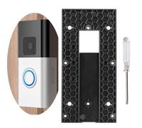 No Drill Ring Doorbell Mount, Ring Doorbell Accessories Faceplate Only Compatible with Video Battery Doorbell Pro, Plus, Doorbell 3, 3 Plus, 4 Generation, Ring Doorbell Angle Bracket for Apartment