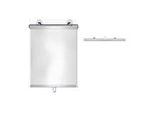 No Drill Roller Blind, 99% Blackout UV Protection, Thermal Insulating Window Shade with Suction Cups, Thermal UV Blocking Retractable Blinds Blind for Windows & Cars (40x60cm/15.7x23.6in Silver)