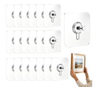 No Drill Screw Stickers for Wall | Heavy Duty No Drill Stickers Without Nails - Picture Frame Hangers - for Home Tiles Glass Brick Concrete Outdoor Bathroom Art Banner Block Photo