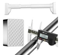 No-Drill Shower Grab Bar 410-500 cm 360-450 cm 310-400 cm Non-Slip Telescopic Aid Rail for Bathroom Wardrobe Window Room Divider - White Safety Support Rod