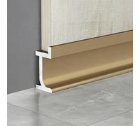 No Drill Skirting Board Trim, Waterproof Wall Baseboard Trim Molding Kit 1 2 Inch for Bathroom Floor Shop Retail Store, Skirting Line