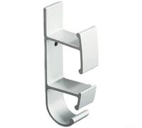 No Drill Space Aluminum Basin Holder Wall Mount Bathroom Sink Storage Rack | Double Tier Design Strong Bearing Capacity for Organizing Basins Towels and Essentials 15.8cm