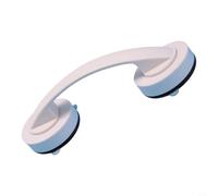 No Drill Suction Cup Handle for Refrigerator and Cabinet | Doors - Strong Grip Sliding Furniture Pull Tool - Easy Install White Silver ABS - 19.4x6.5cm(White)
