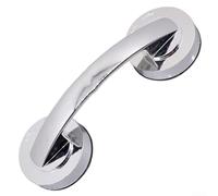 No Drill Suction Cup Handle for Refrigerator and Cabinet | Doors - Strong Grip Sliding Furniture Pull Tool - Easy Install White Silver ABS - 19.4x6.5cm(Silver)