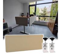 No Drill Under Desk Privacy Panel - 60" Tall Polyester Fiber Divider for Home Office or Standing Desk - 31" x 23.6" Acoustic Panel for Soundproofing and Privacy