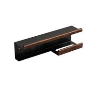 No-Drill Wall Toothbrush Holder 43cm Matte Black | Strong backing, no wall damage, for ideal for renters, fits 43cm width, matte black finish
