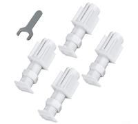 No Drill Window Brackets For Blinds 4 Pack Twist Fit Mount Kit White Plastic Compatible With Venetian Roller Vertical Styles Supports 3kg Weight Engineering Plastic For Home Office Kitchen Use