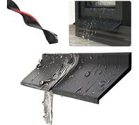No Drill Window Rain Deflector, Adhesive Rain Seal Strip, Storm Proof Window Guard Cuttable Flexible Rubberfor Doors/Windows/Auto, Rain Noise Reduction(1.5m(4.9ft),5.5cm)