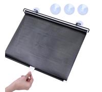 No-Drilling Blackout Blind Shade W 40/45/50/58/68cm Roller Shades for Window Darkening Roller Blinds with Suction Cups Temporary Privacy Roller Curtain(W50xH125cm)