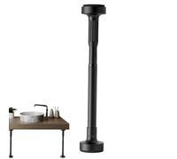 No Drilling Curtain Rods, Shower Curtain Rod for Room Divider, Adjustable Tension Rod, Non-Slip Rods, Disaster Resistant, for Tables Cabinets