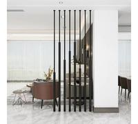 No-Drilling Floor-to-Ceiling Privacy Screen Divider - Metal Column Set for Office, Restaurant, Balcony Wall Partition | Room Separation Posts