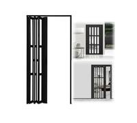 No-Drilling Interior Accordion Door, Prehung Door ，Easy Installation, Ideal for Home & Office Decor, Smooth & Silent Operation(WxH 23x39in (58.5x100cm))