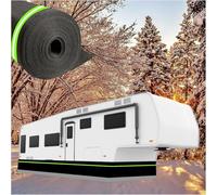 No Drilling Required Mobile Home Skirting 0.8m Tall, Thickened Hardened Exterior Skirting for RV and 5th Wheel, Easy Install